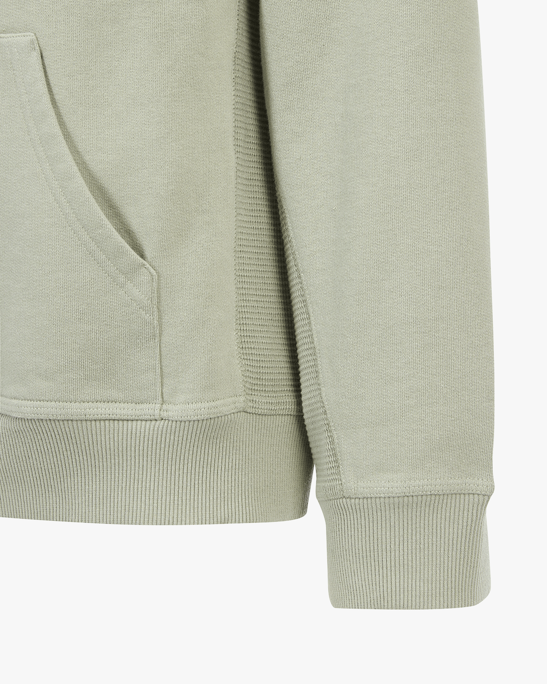 CLEW Mesh Knit Hoodie Sage Green