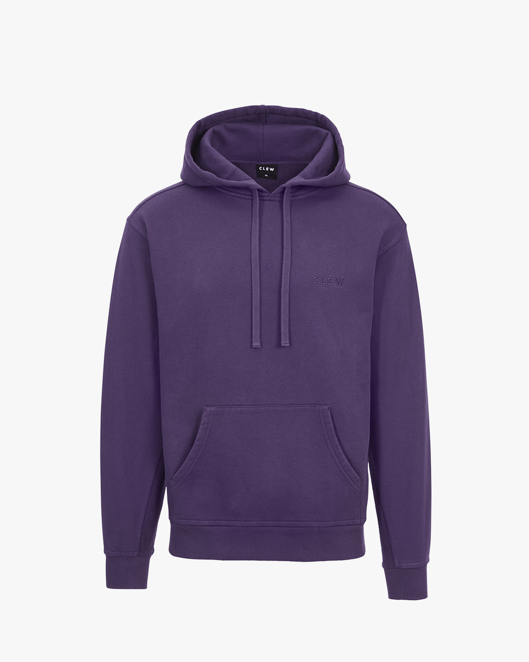 CLEW Mesh Knit Hoodie Purple
