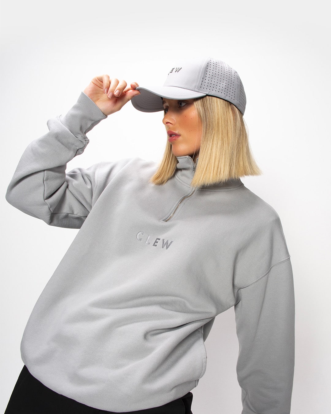 CLEW Half-Zip Gray