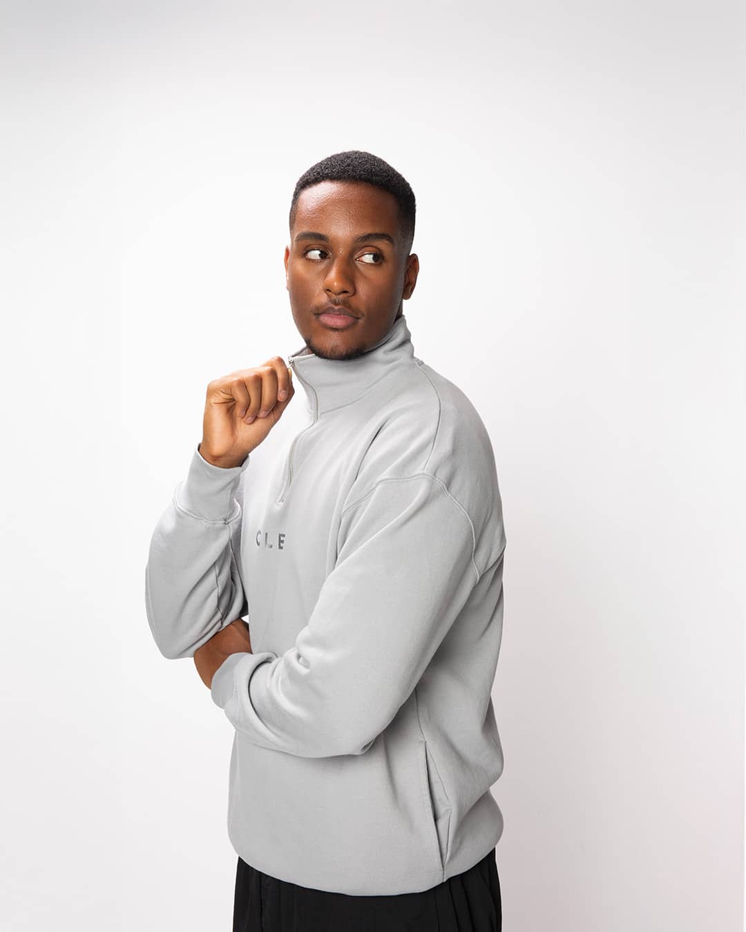 CLEW Half-Zip Gray