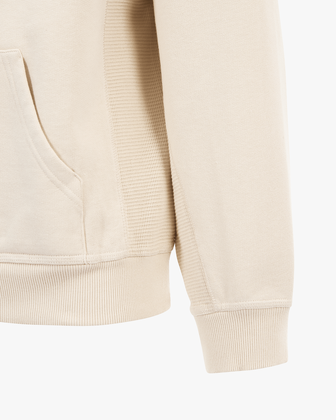 CLEW Mesh Knit Hoodie Sand