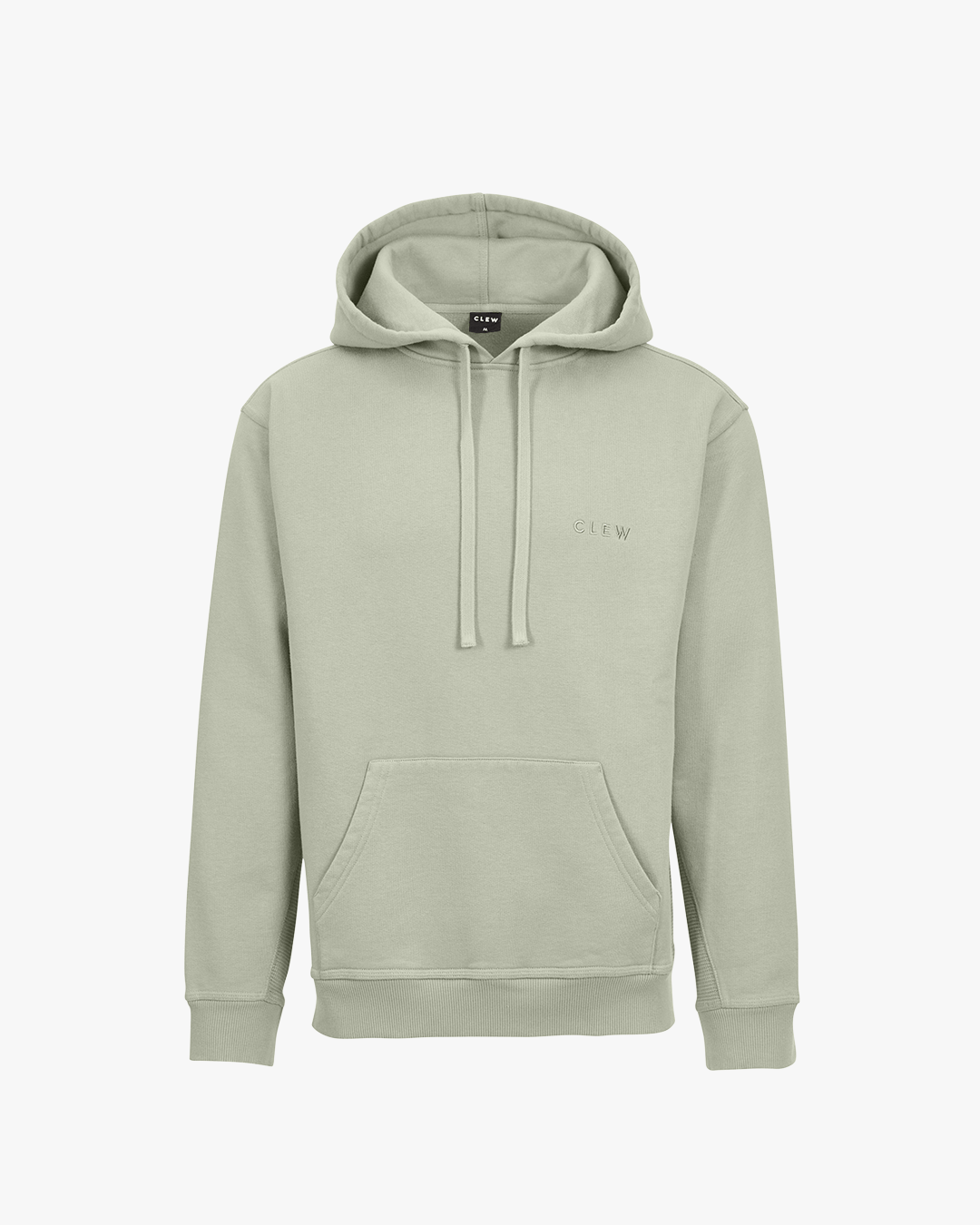 CLEW Mesh Knit Hoodie Sage Green